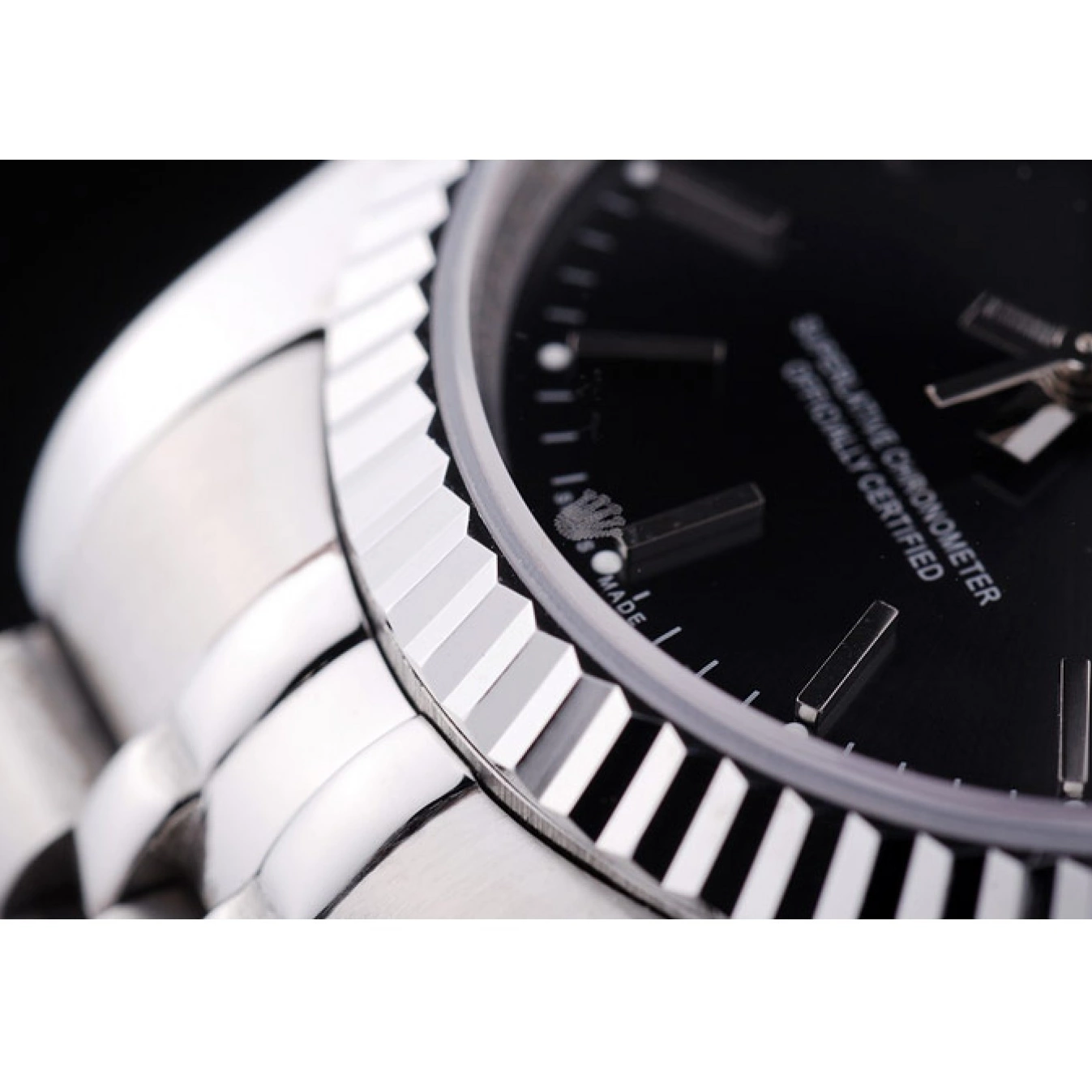 Best AAA Replica Sites Black Diamonds Datejust Ribbed Dial 7456 Rolex Bezel 0803